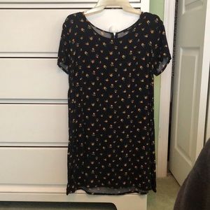 Navy floral dress